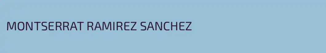 MONTSERRAT RAMIREZ SANCHEZ